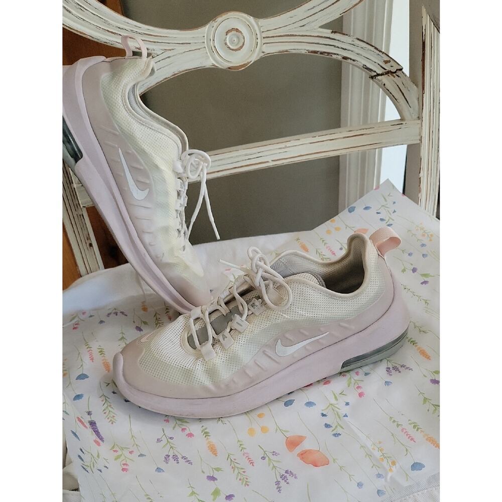 Nike Air Max Axis White Barely Rose Womens Sz 9 Running Shoes, Athletic